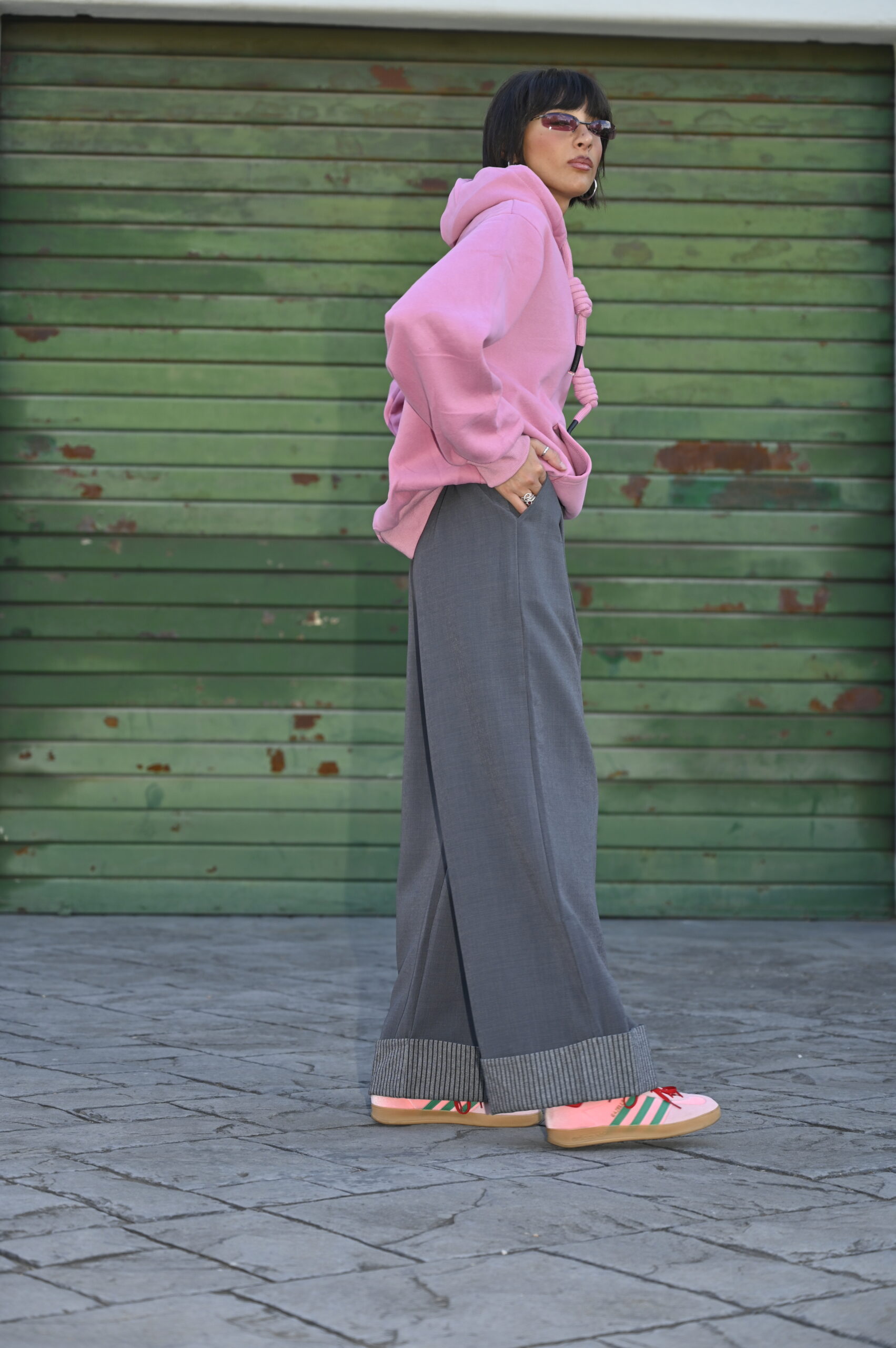 Pantaloni con Risvolto