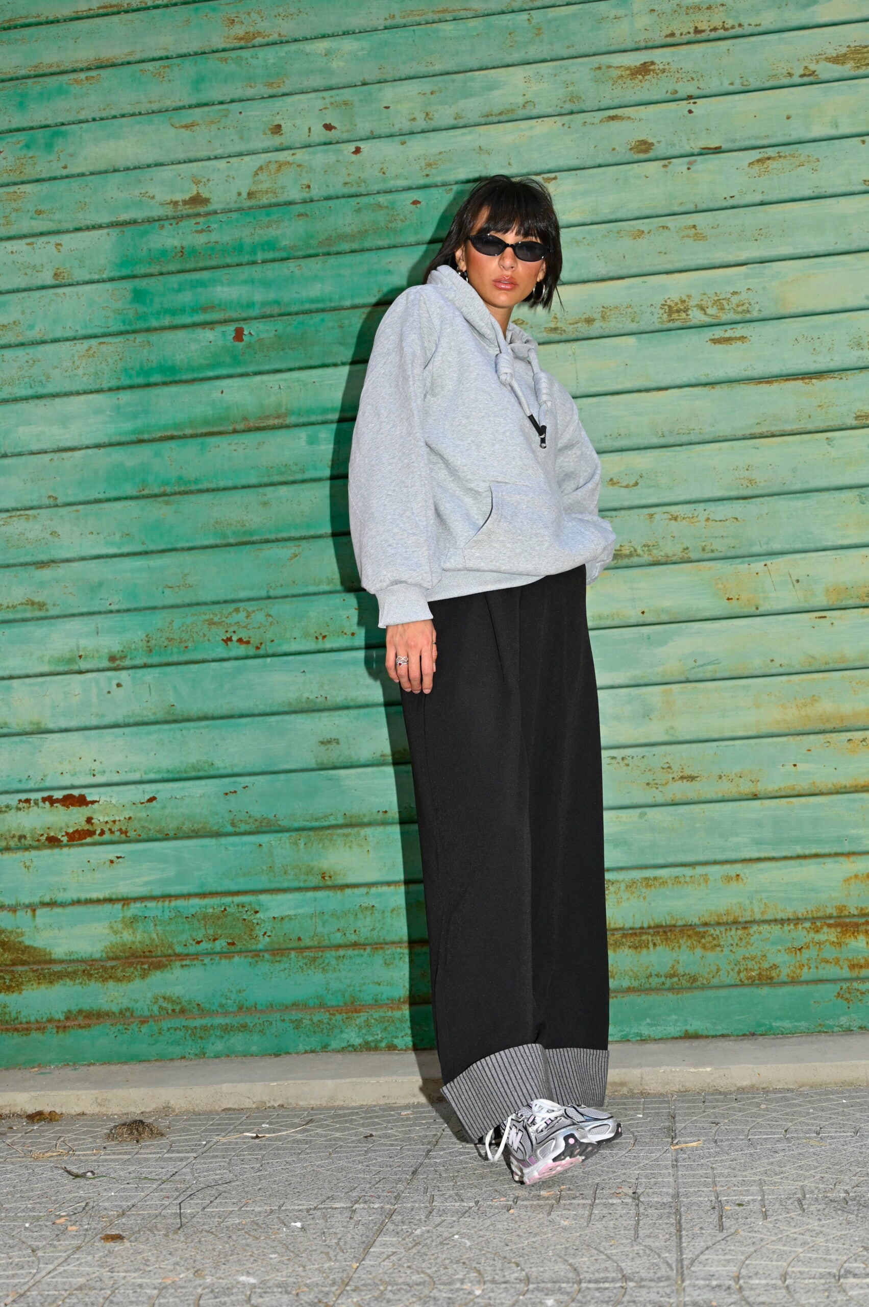 Pantaloni con Risvolto