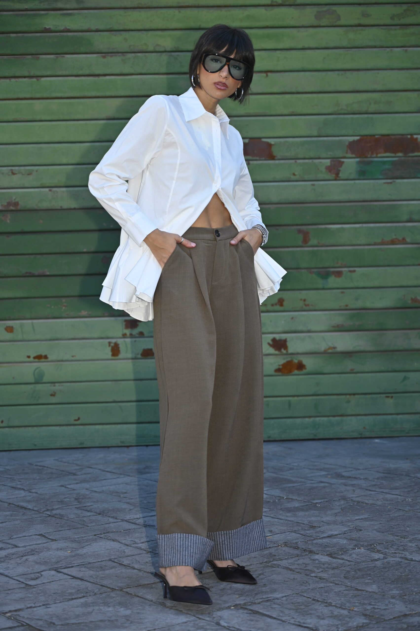 Pantalone Con Risvolto