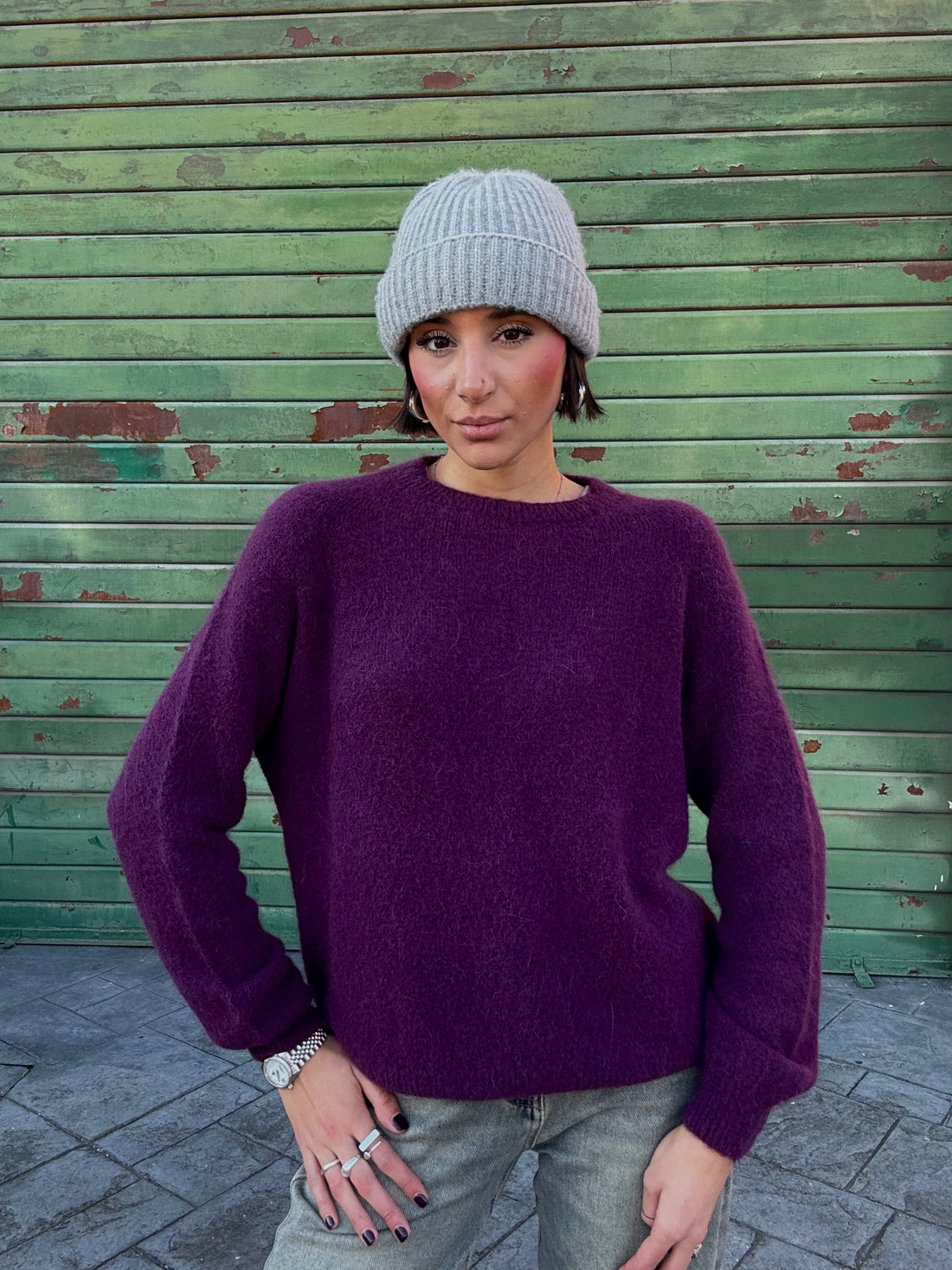 Maglione in Borgogna