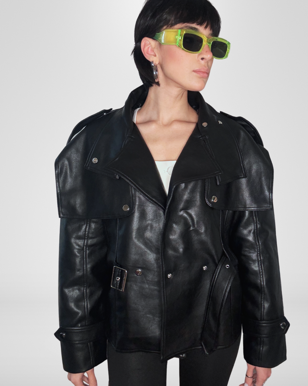 Giacca Ecopelle Strutturata