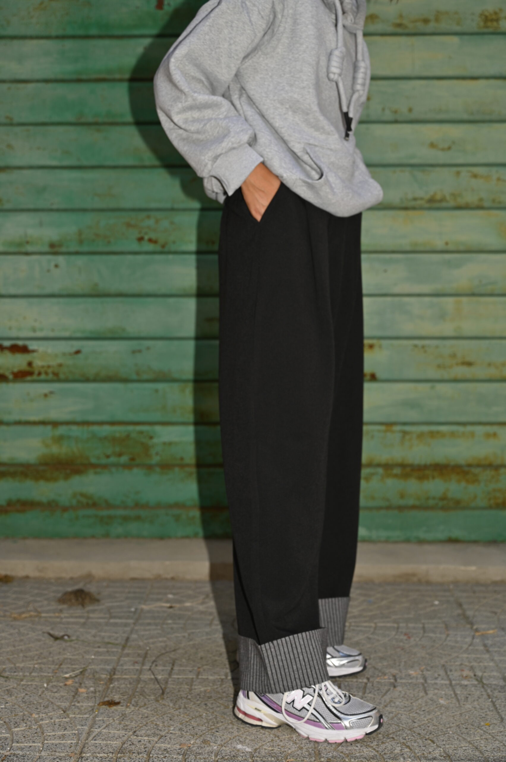 Pantaloni con Risvolto