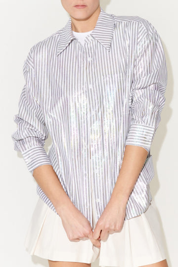 Camicia Effetto Laminato