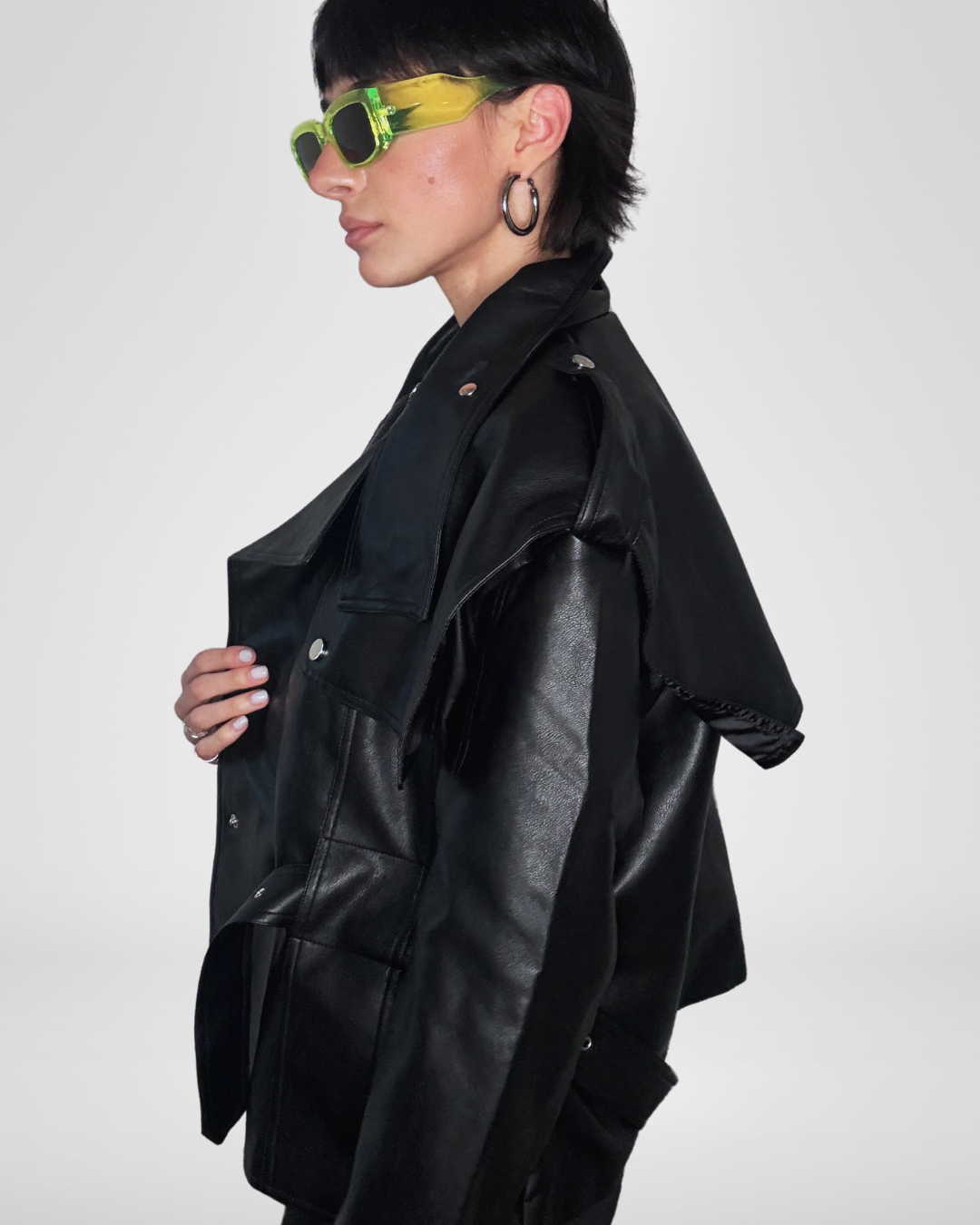 Giacca Ecopelle Strutturata